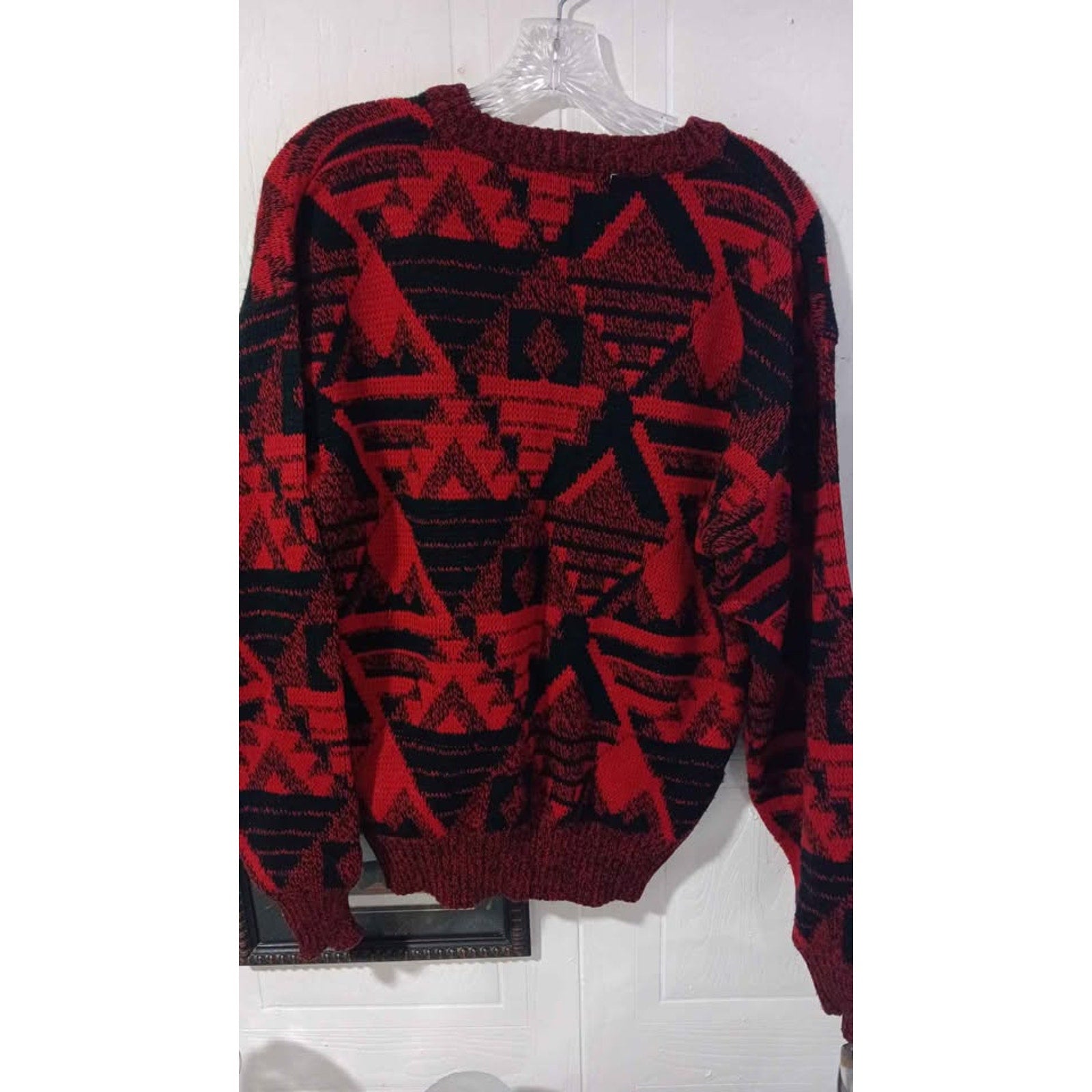Vintage Brad Richards Red and Black Sweater Size Medium