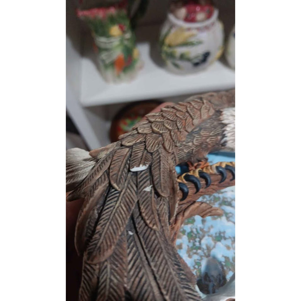 The Hamilton Collection Winter Solstice Plate Four Seasons of the Eagle 3D Plate