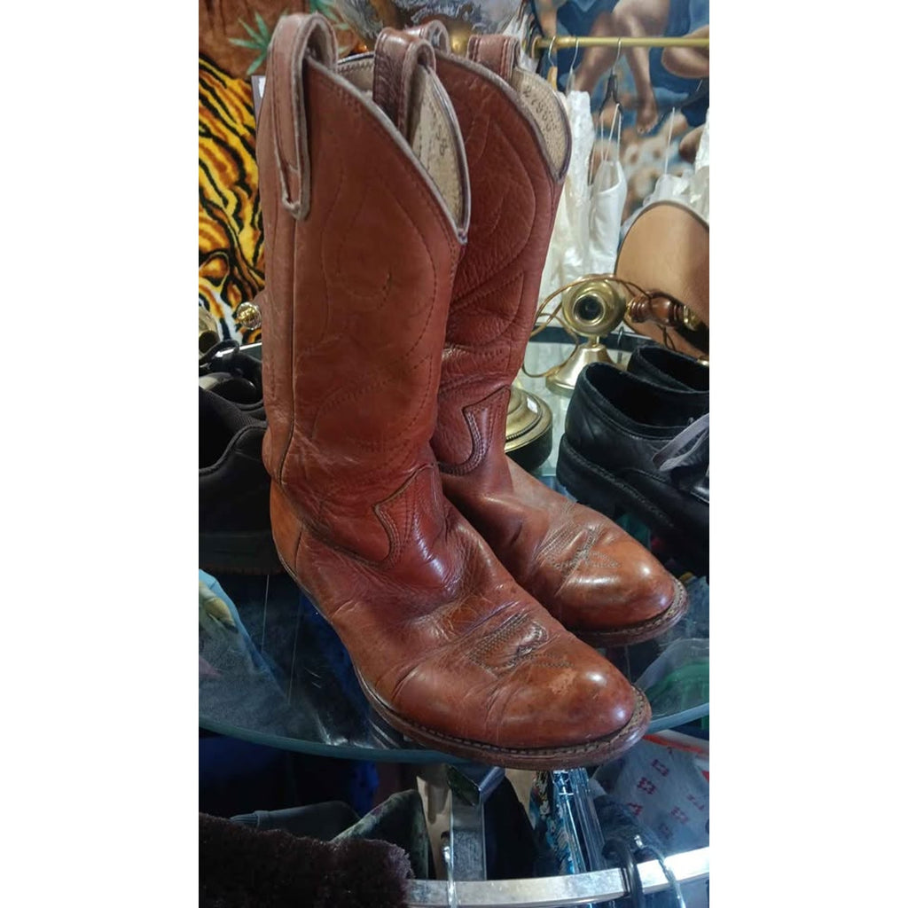 Vintage 1977 Stewart Boot Co Cowboy Boots Size 8.5
