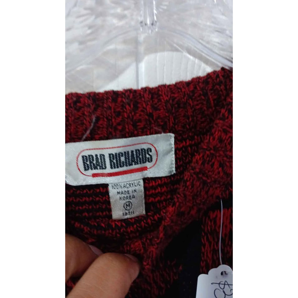 Vintage Brad Richards Red and Black Sweater Size Medium