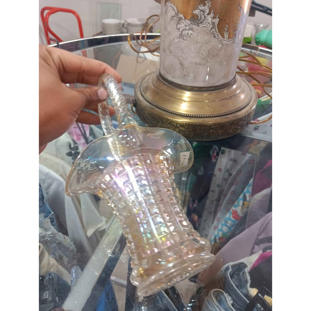 Vintage Crystal Carnival Glass