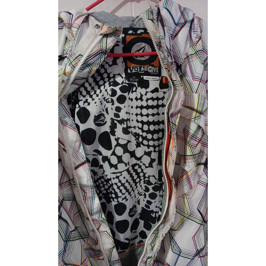 Volcom Nimbus Retro Themed Jacket  Size Medium