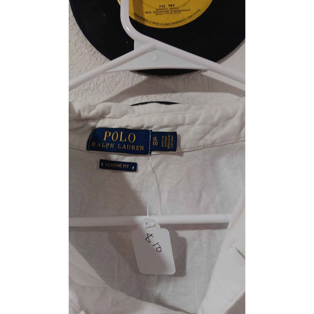 White Ralph Lauren Polo White Shirt Size XL