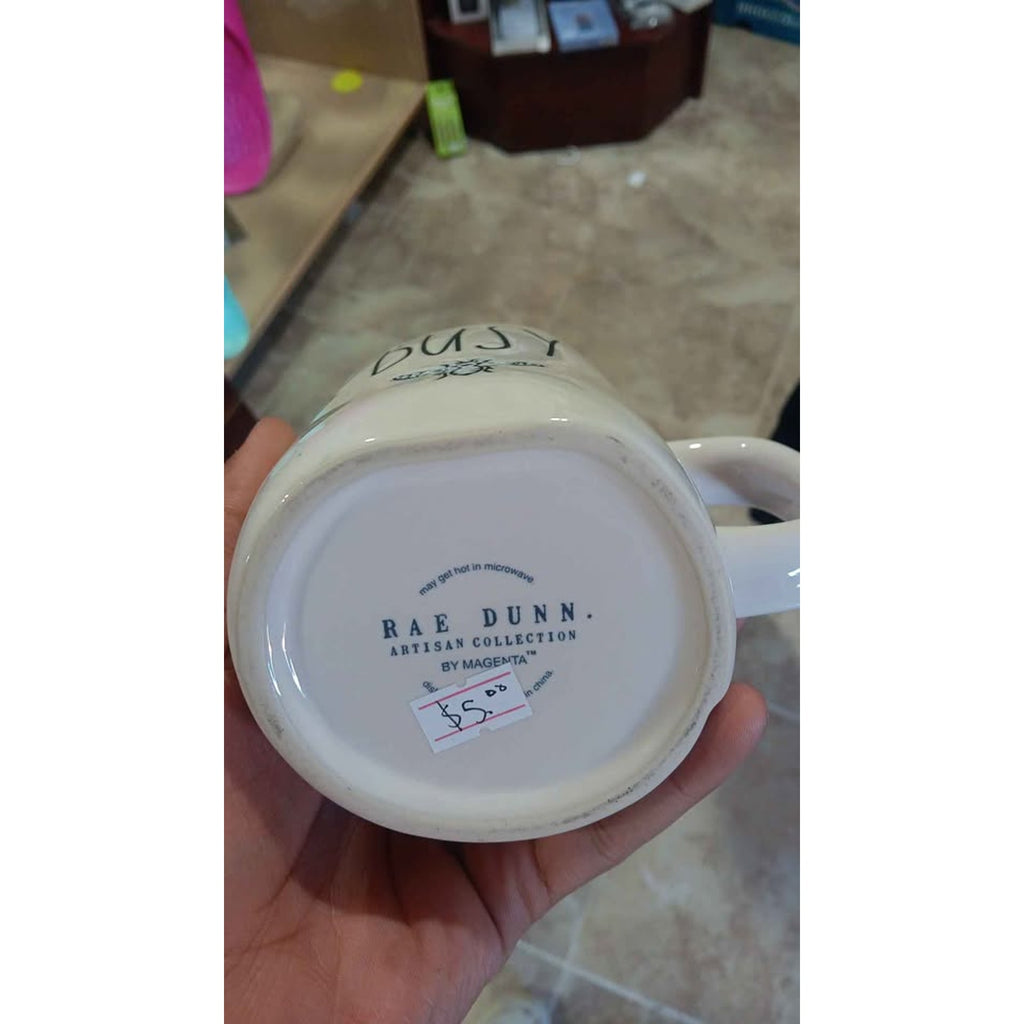 Rae Dunn Busy Bee White Mug