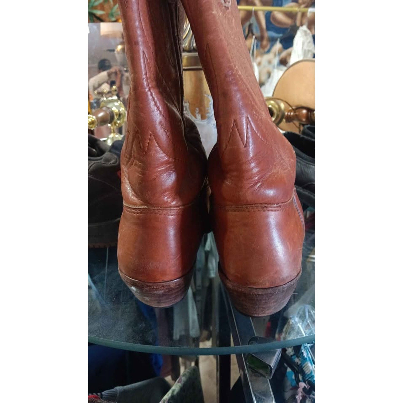 Vintage 1977 Stewart Boot Co Cowboy Boots Size 8.5