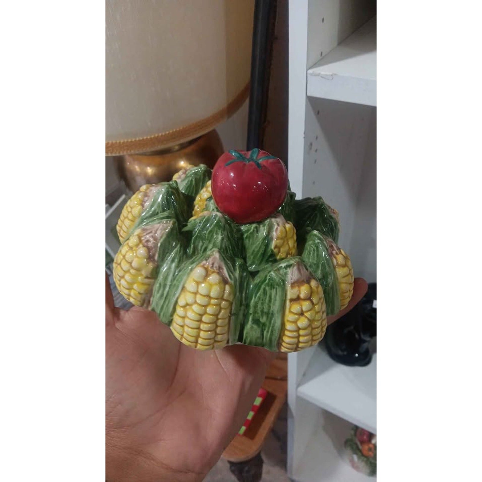 Fitz and Floyd Classics Corn on The Cob  Vegetable Canister Cookie Jar