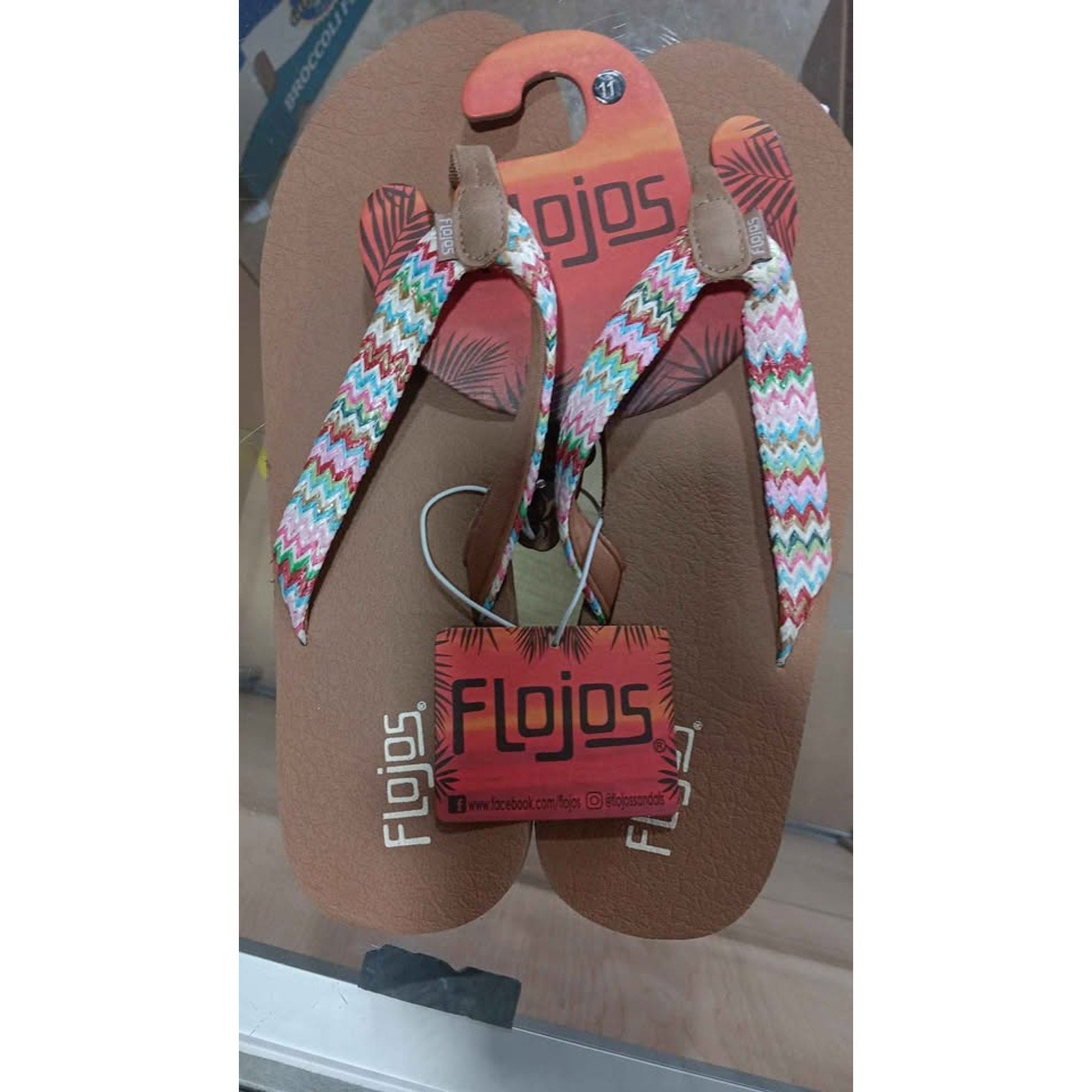 Womens Flojos Sandals Natural Multi Yoga Size 11