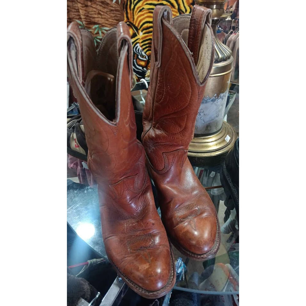 Vintage 1977 Stewart Boot Co Cowboy Boots Size 8.5