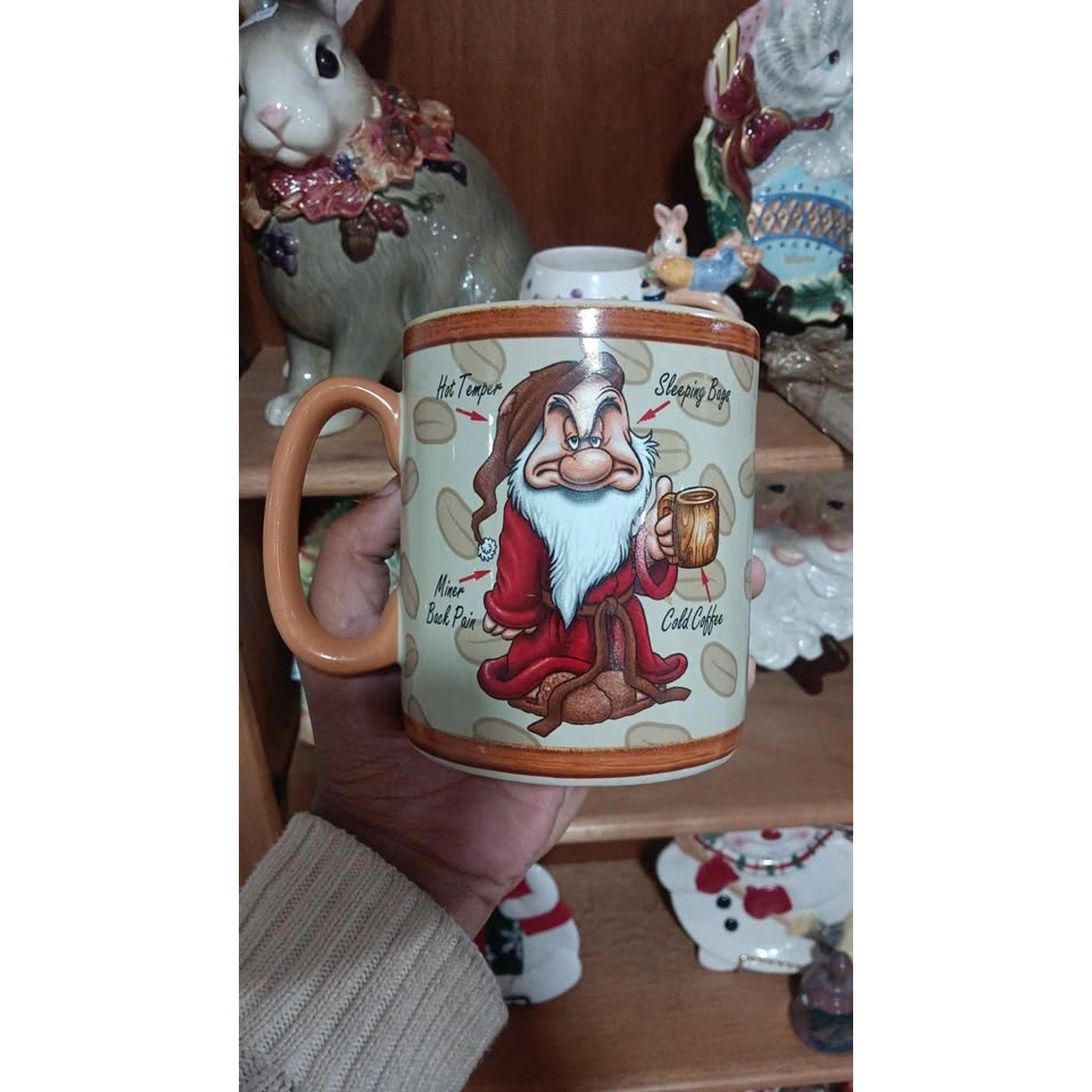 Disney Parks Wake Up Grumpy Coffee Mug Over-sized 26 oz Extra Large Seven Dwarfs