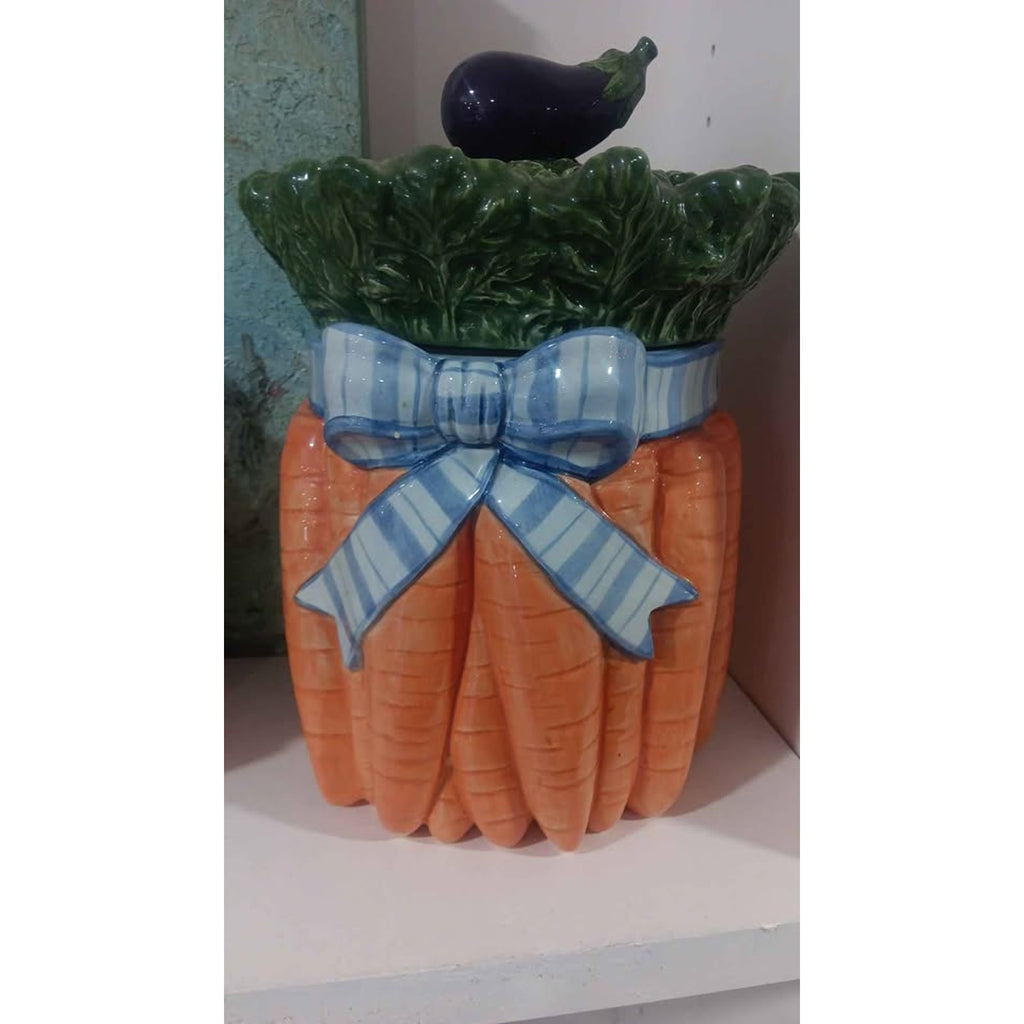 Fitz &Floyd Blue Ribbon Carrot Cookie/Storage Canister Rubber Seal for Freshness