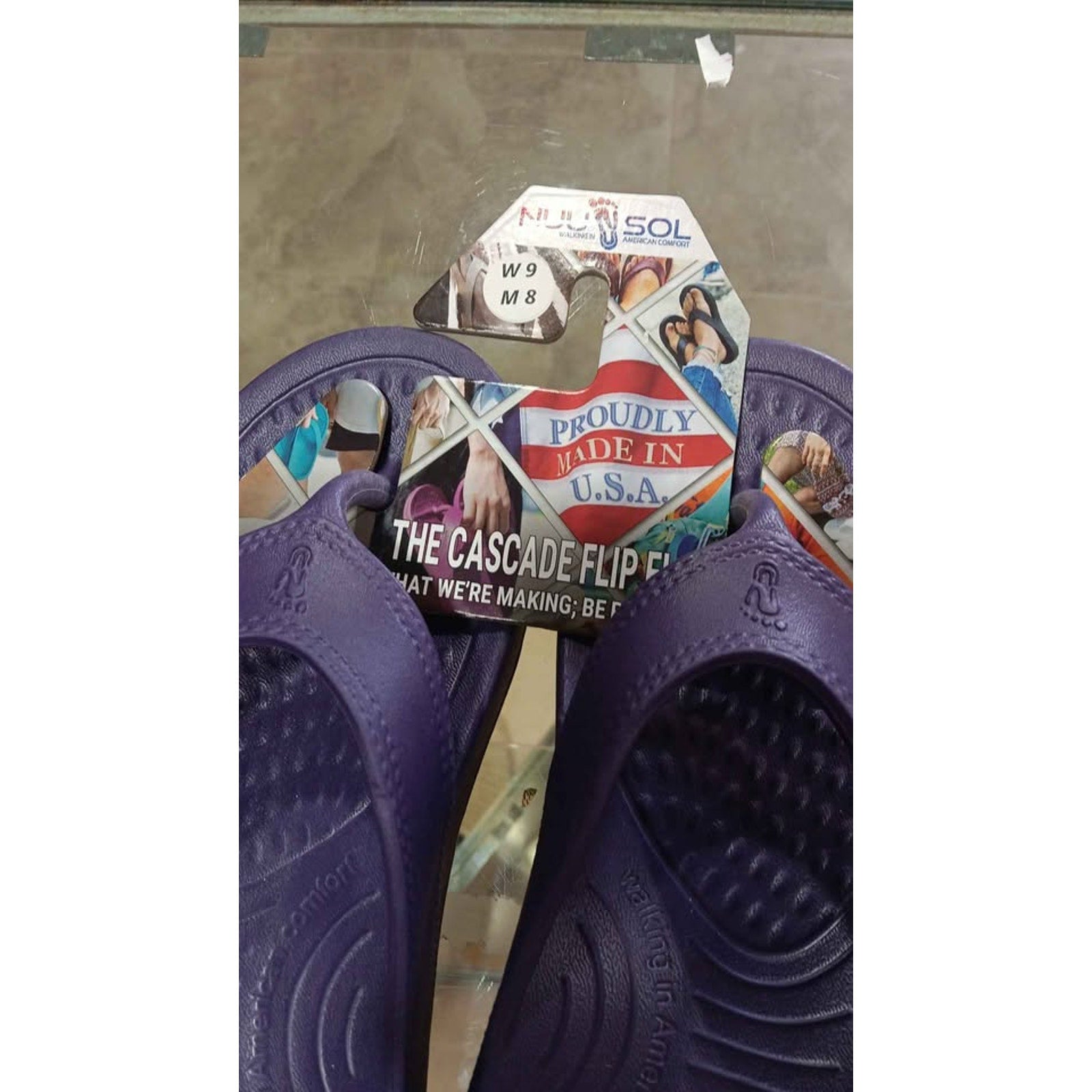 Nuusol Cascade Morning Violet Comfort Sandals Size 9