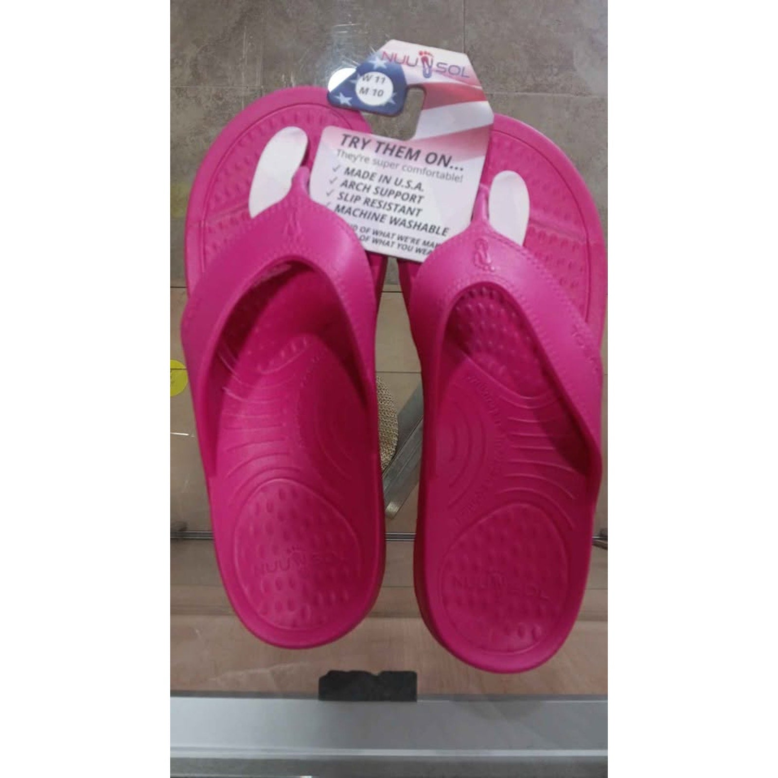 Nuusol Confort Sandals Pink Womens Size 11