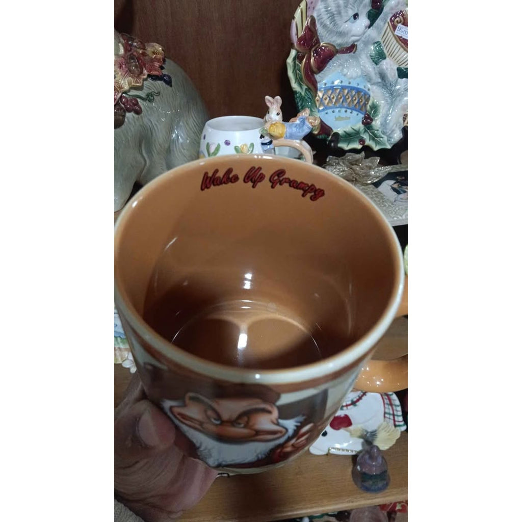Disney Parks Wake Up Grumpy Coffee Mug Over-sized 26 oz Extra Large Seven Dwarfs