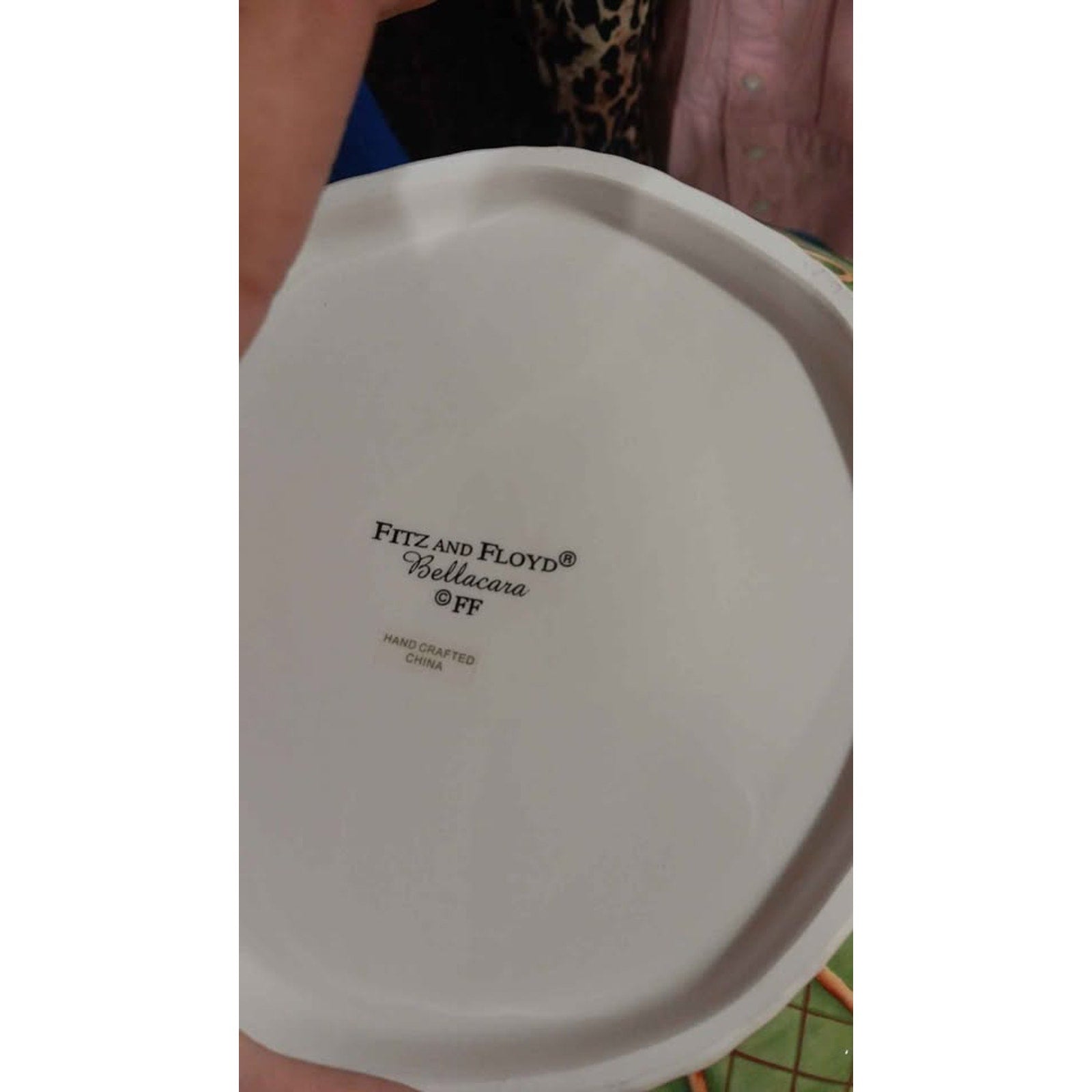 Fitz And Floyd "Bellacara" Soup Tureen Bowl Handpainted Red Bird On Top Of Lid!