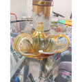 Yellow and Green Hand Blowed Glass