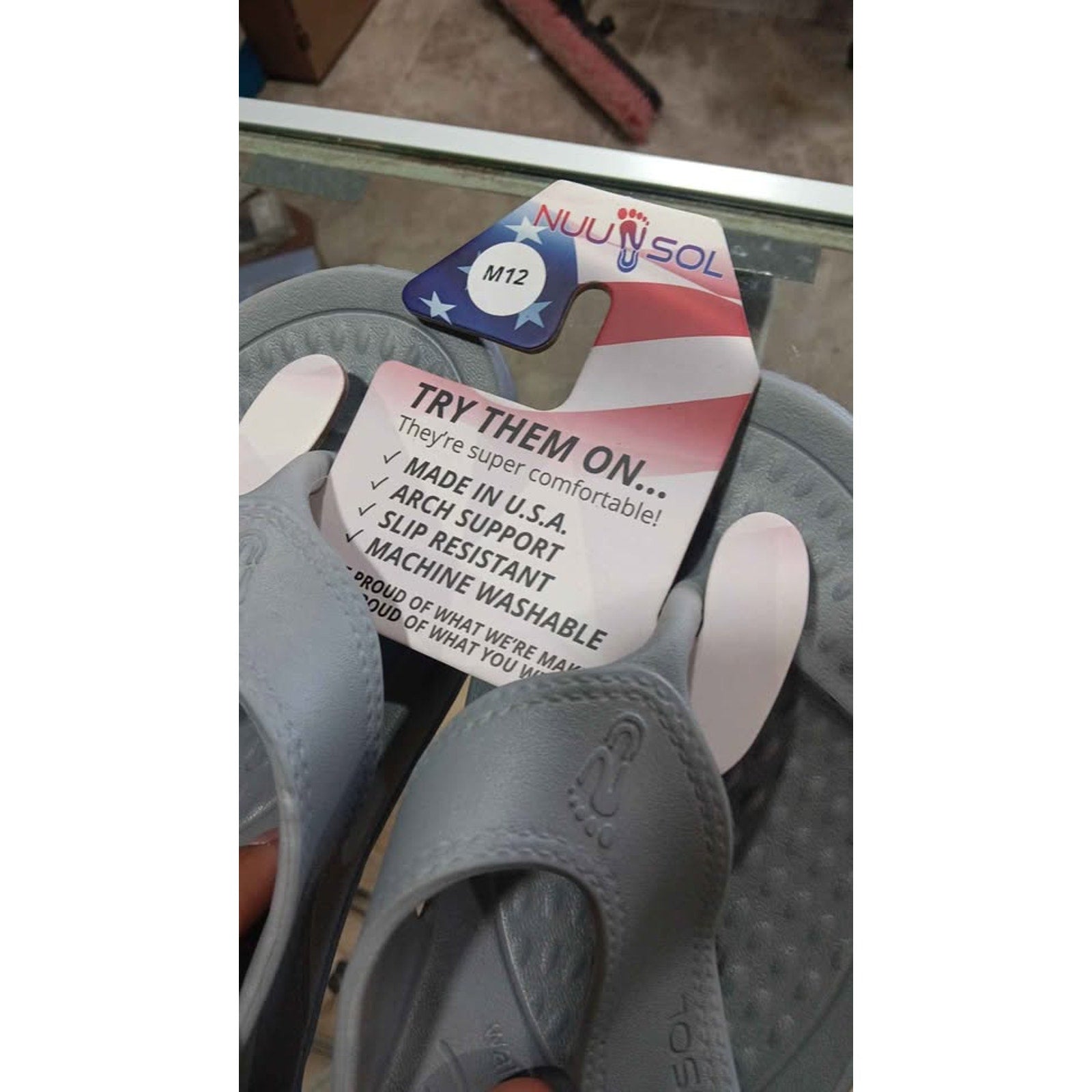 Mens Nuusool Comfort Flip Flops Sandals size 12