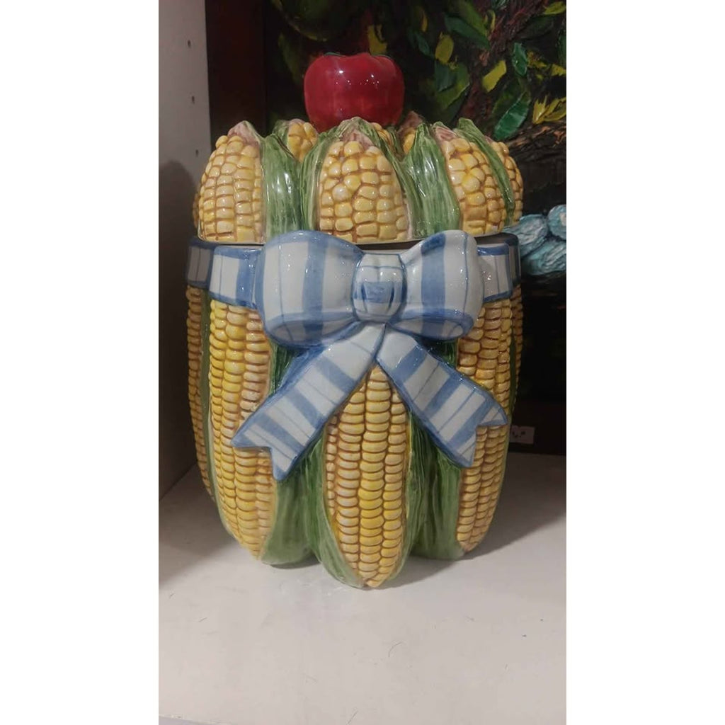 Fitz and Floyd Classics Corn on The Cob  Vegetable Canister Cookie Jar