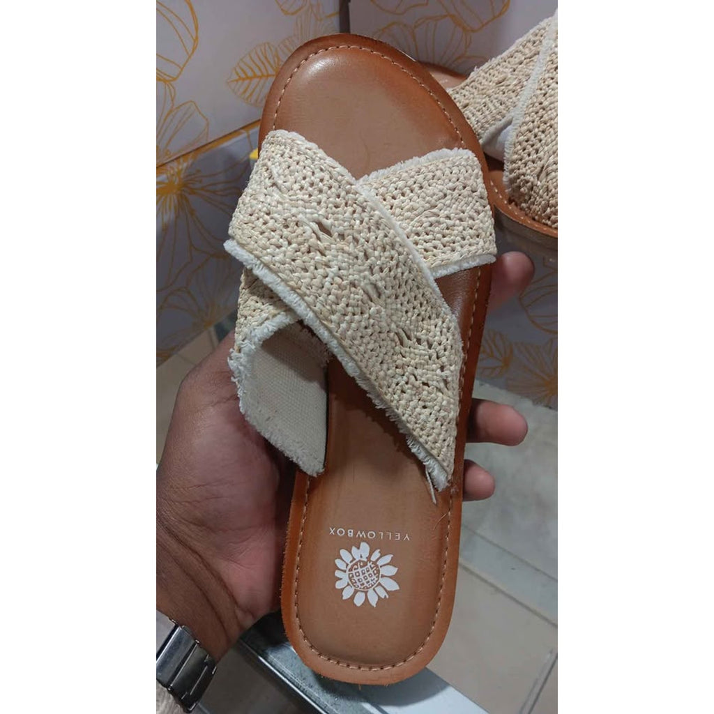 New Womens Yellow Box Deska Natural Sandals Mutiple Sizes
