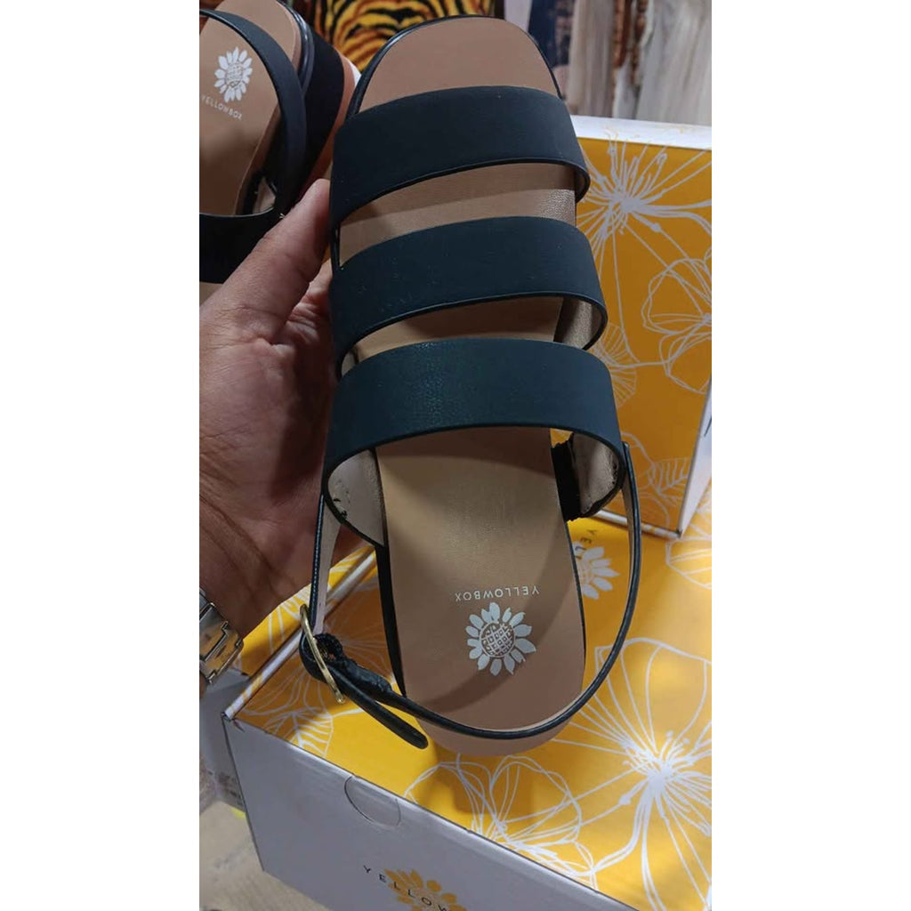 New Yellowbox Andaya Black Sandals Sizes 7.5