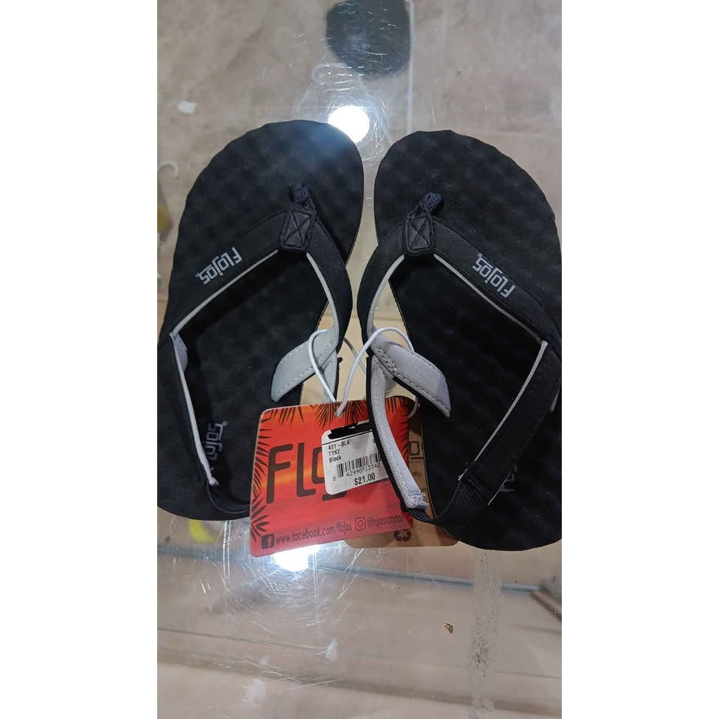 Flojos Black Sandals Flip Flops Size 9 New