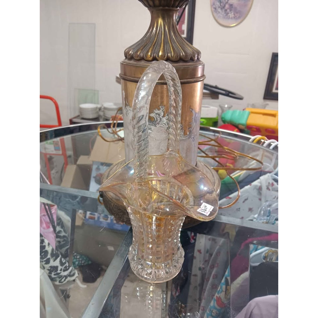 Vintage Crystal Carnival Glass